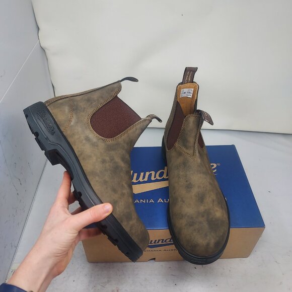 Blundstone MENS Chelsea Rustic Brown Boot Size AU 10 US 11 - Picture 1 of 8